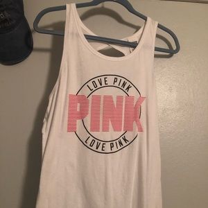 PINK tank top with open back